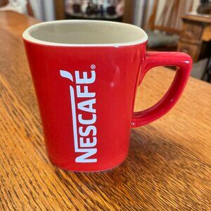 Red Square Nescafe Coffee Cup Mug by Nestle